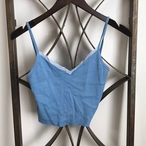 Brandy Melville blue crop top